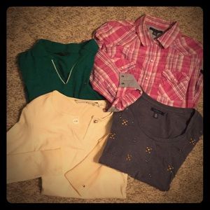 Bundle of 4 TOMMY HILFIGER shirts- Medium